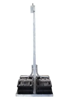ALU Stativ 4,3 m (3 Segmente), inkl. Standfuss