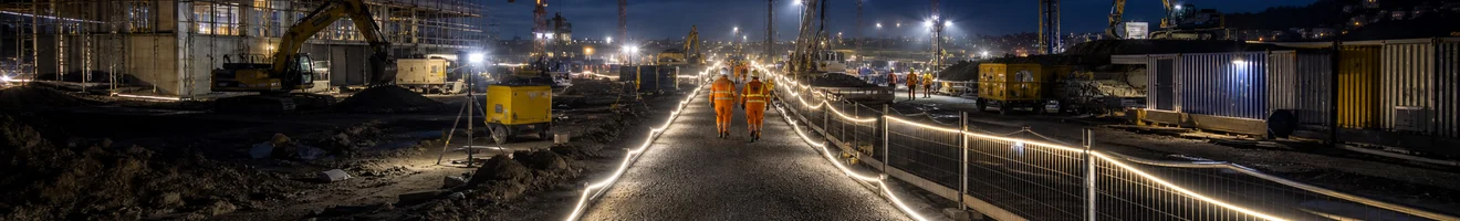 Construction site lighting